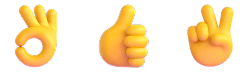 Super-realistic hand gestures