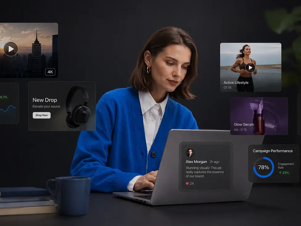 A product marketing visual brought to life with image to video AI