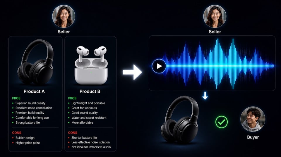 チャット・サポート・営業コンテンツを音声化